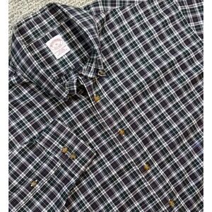 Brooks Brothers 1818‎ Plaid Button Down Shirt Mens  Red Green Preppy XL
